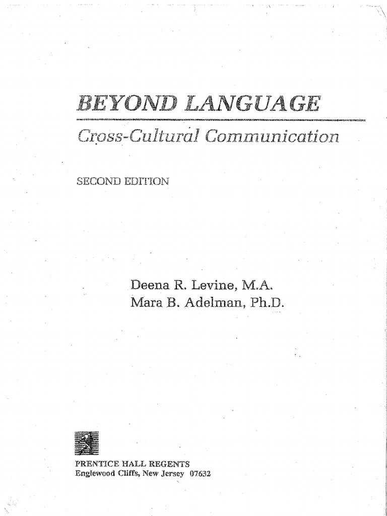 Book Beyond Language 2 Ed | PDF