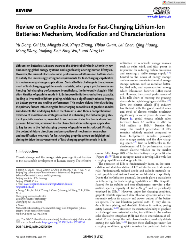 Graphite Anodes 1753688245 | PDF | Electrode | Solvation