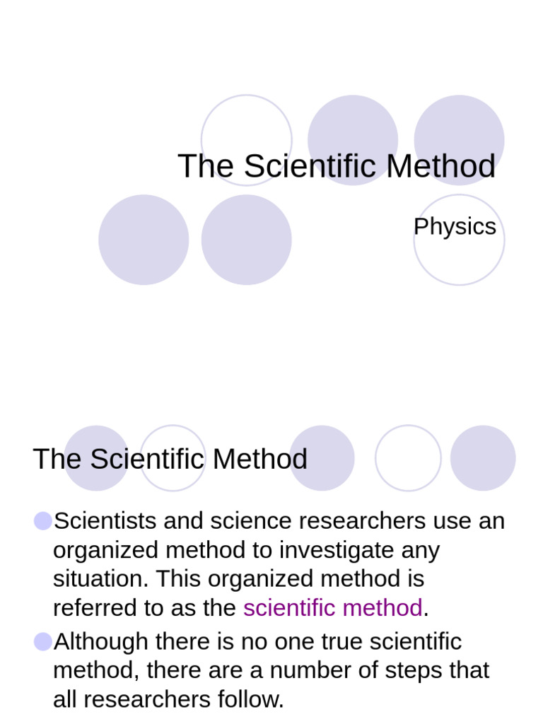Scientific Method | PDF | Experiment | Scientific Method