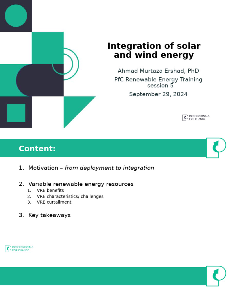 Integrating Solar and Wind Energy | PDF | Solar Power | Renewable Energy