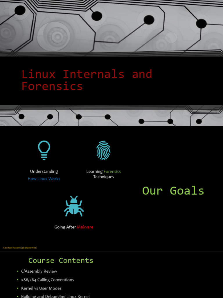 Linux Internals and Forensics Overview | PDF | File System | Kernel ...
