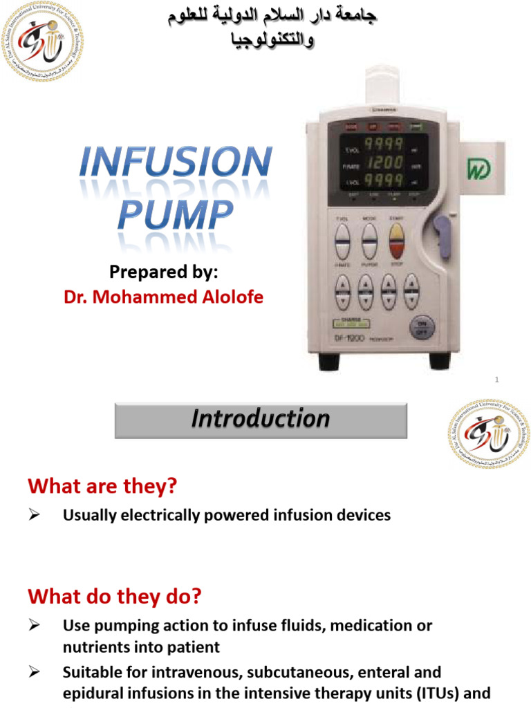 Infusion Pump Procedures Overview | PDF | Intravenous Therapy ...