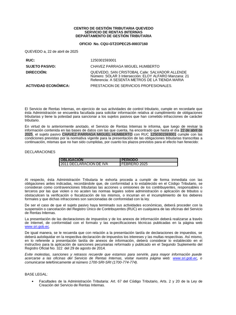 Cqu Gtzopec25 00037160230725 | PDF | Impuestos