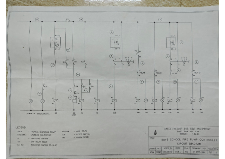NAFFCO Fire Panel Drawing | PDF