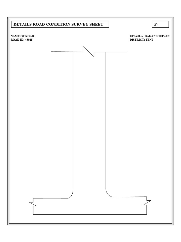 Daganbhuiyan Road Condition Survey | PDF
