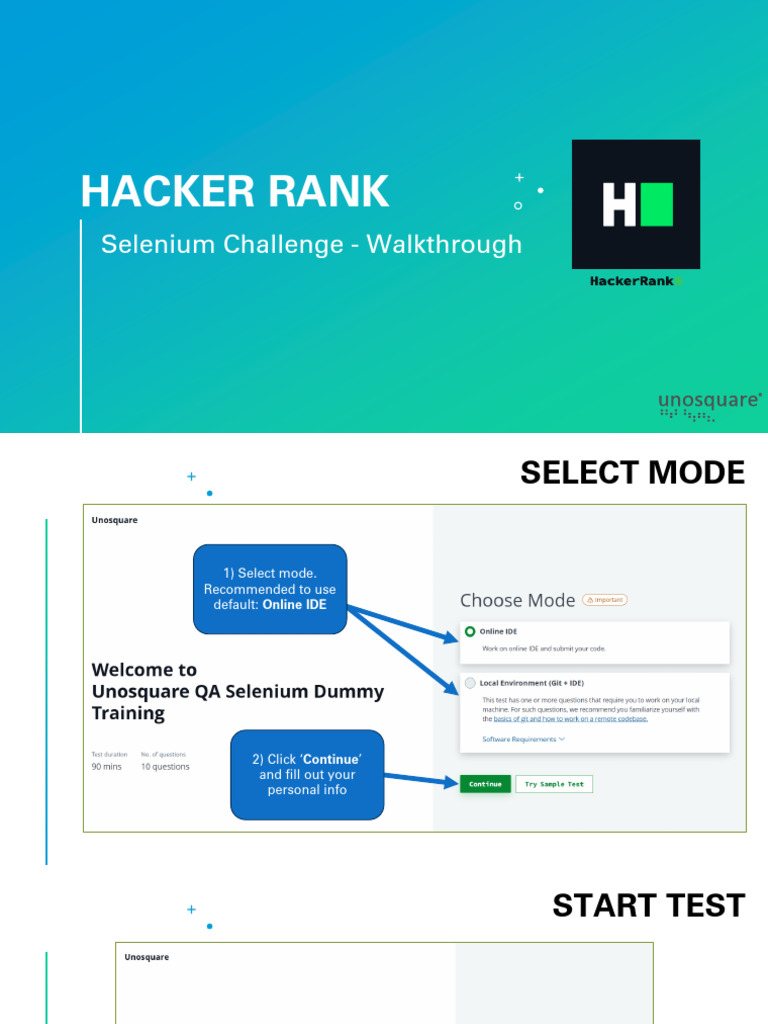 Hacker Rank Tutorial Walkthrough v2 | PDF | Command Line Interface ...