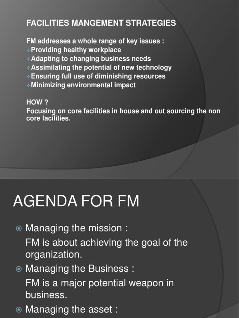 FM Strategies | PDF | Strategic Management | Business