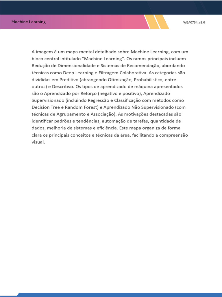Mapa Mental de Machine Learning | PDF