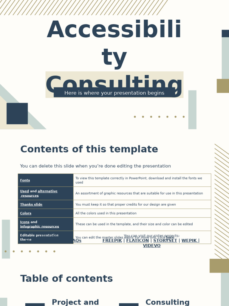 Accessibility Consulting Presentation Template | PDF | Planets | Venus