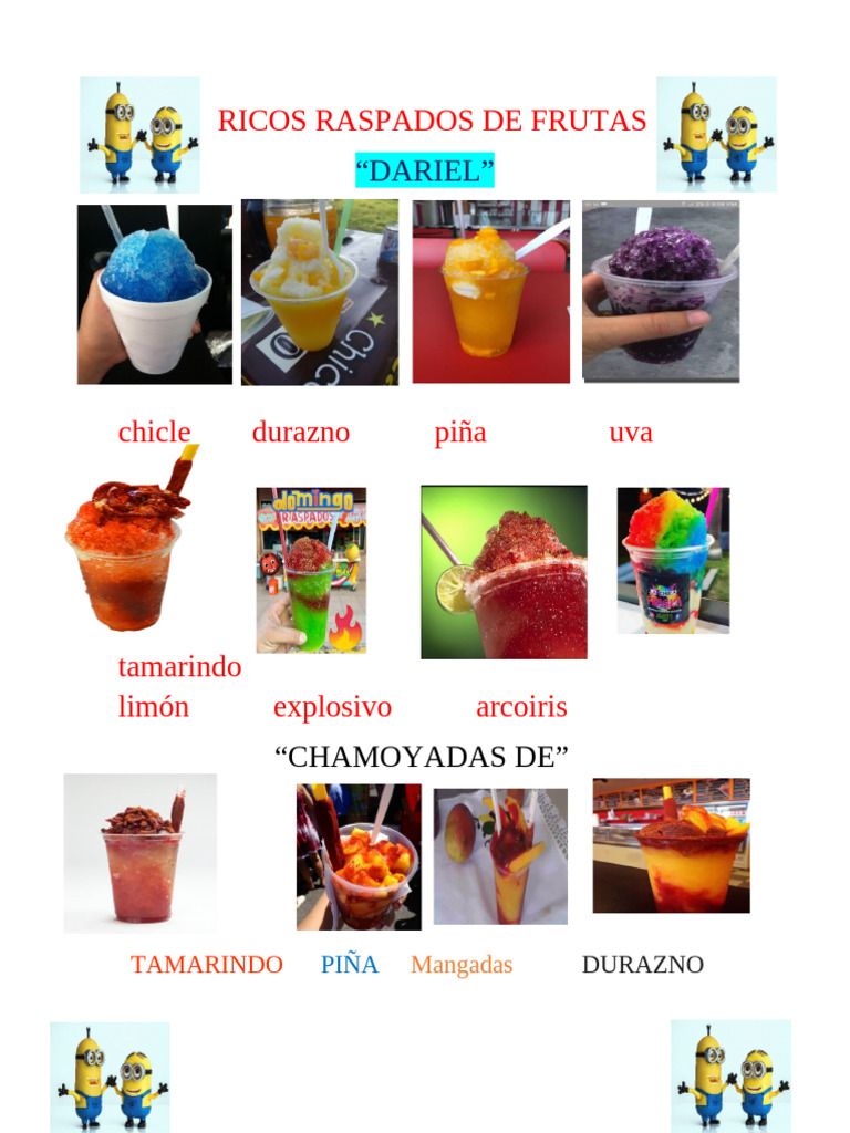 Carta de Raspados | PDF