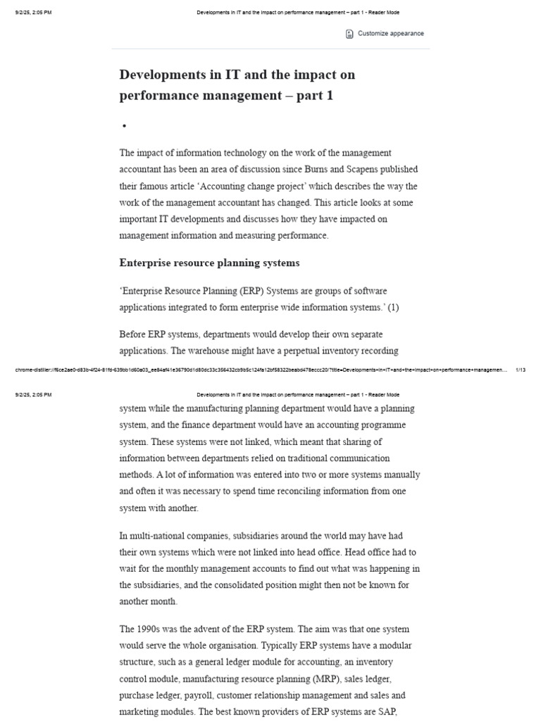 IT Developments in Performance Management | PDF | Cloud Computing ...