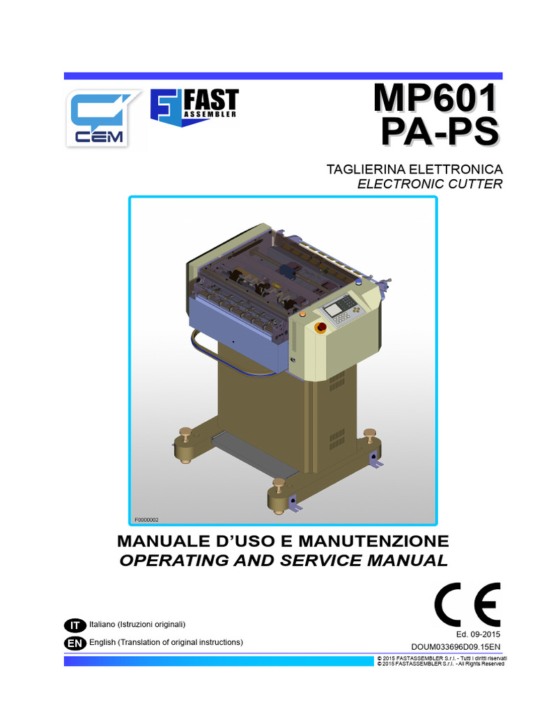 Cem Cutter Manual | PDF