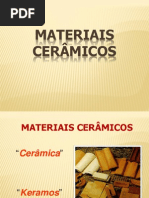 OS MATERIAIS CERÂMICOS NA CONSTRUÇÃO CIVIL