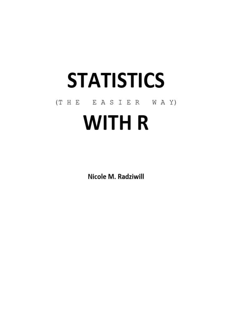 Categorical Data Analysis with R | PDF | Student's T Test | Statistics