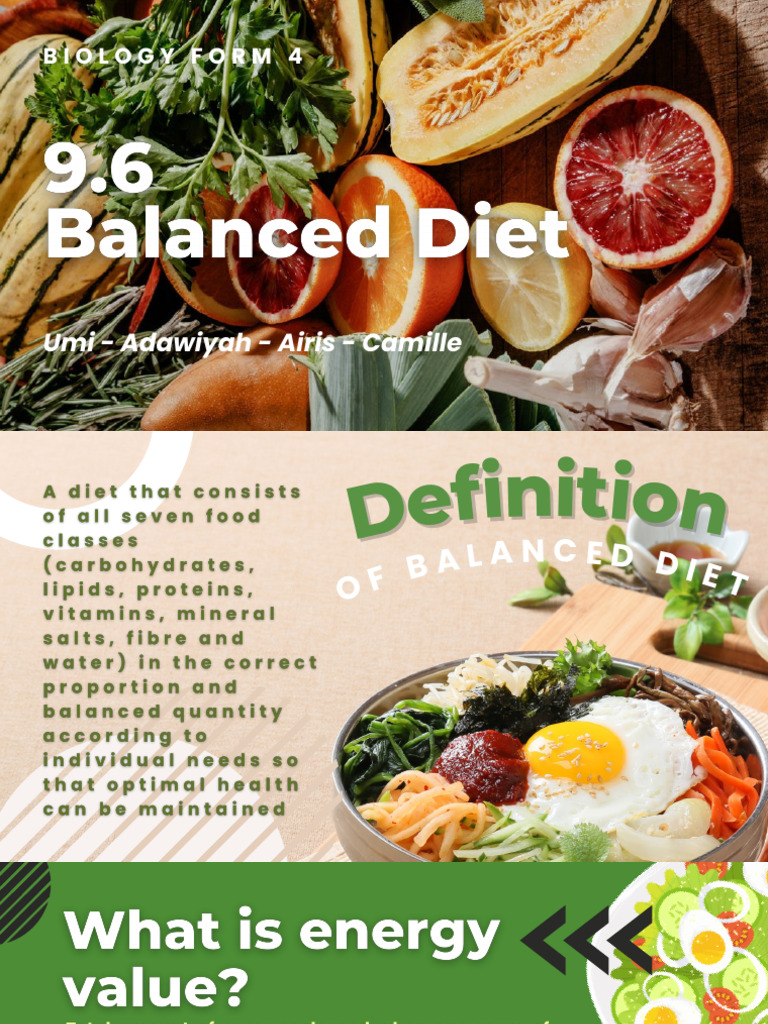 9.6 Balanced Diet | PDF