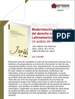 Modernización e Integración Del Derecho Contractual Latinoamericano. Un Análisis Del Método