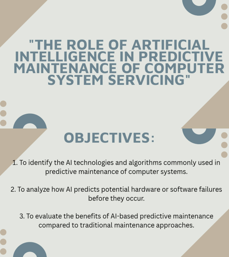 AI in Predictive Maintenance for Computers | PDF