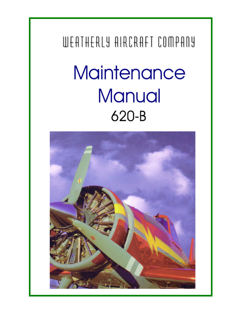 Weatherly 620-B Maintenance Manual | PDF
