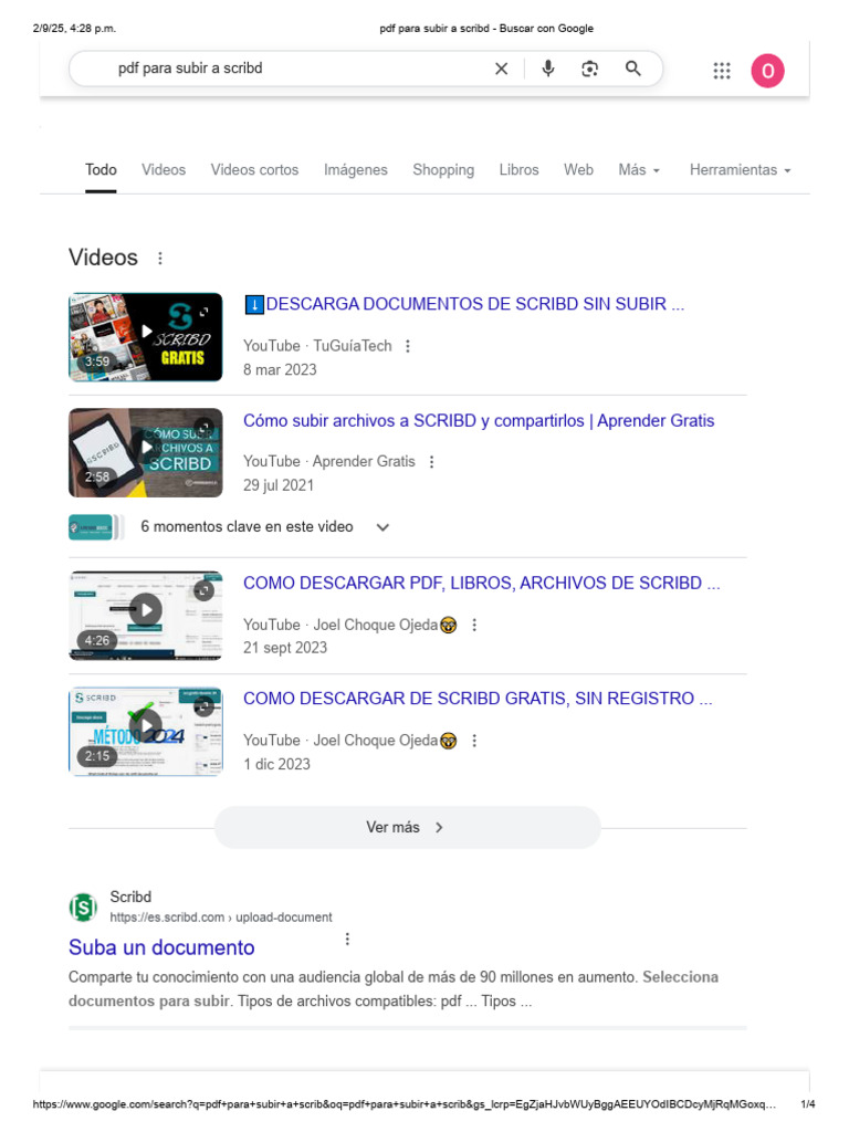 Cómo subir y descargar PDFs en Scribd | PDF | Scribd | Youtube