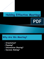 Holding Meetings