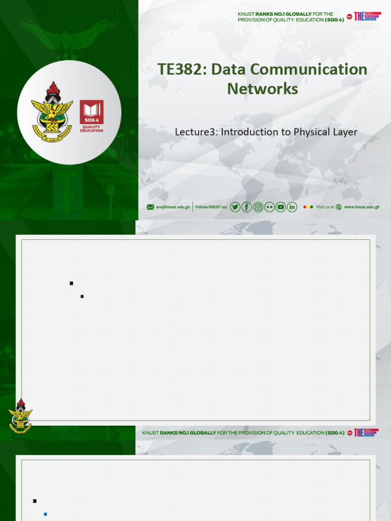 TE382Lecture3 2024 Complete | PDF | Signal To Noise Ratio | Bandwidth ...