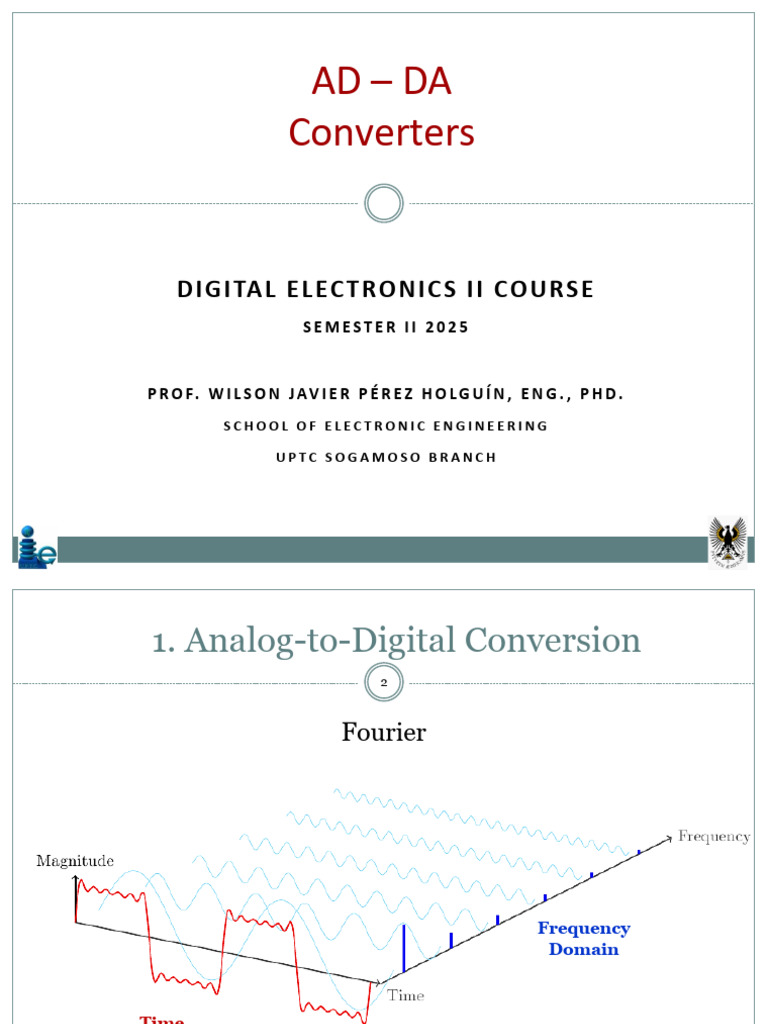 AD/DA Converters Overview and Concepts | PDF | Analog To Digital ...