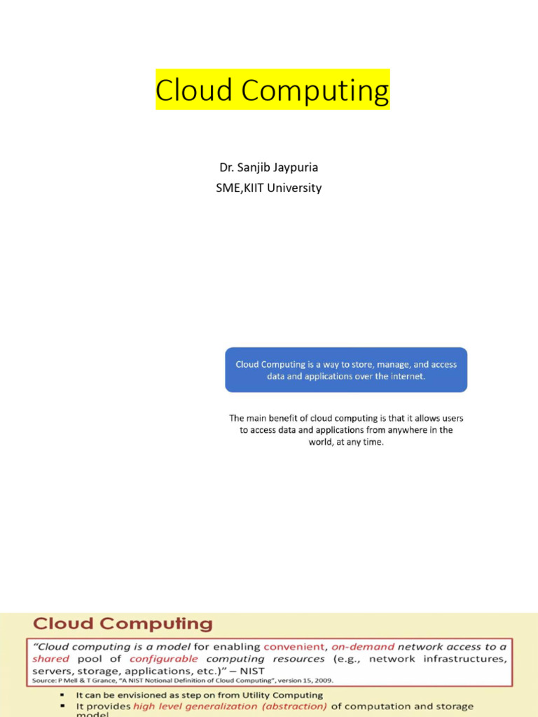 Cloud Computing | PDF