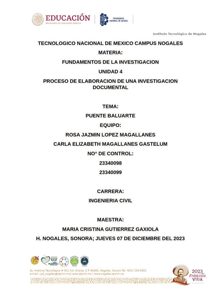 Investigación sobre el Puente Baluarte | PDF | Geología | Roca (geología)