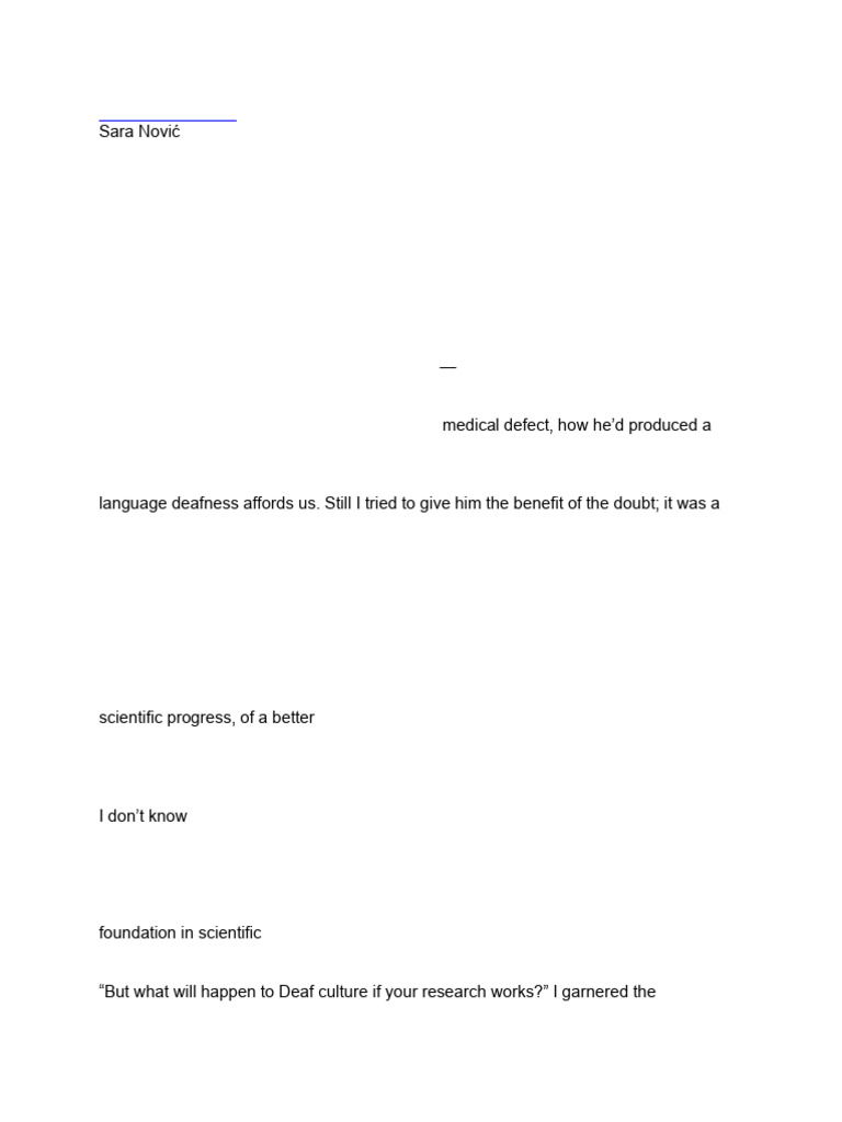 The Impact of Deaf Culture on Society | PDF | Deafness | Sign Language