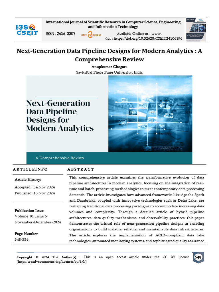 Next-Gen Data Pipeline Designs Review | PDF | Scalability | Reliability ...