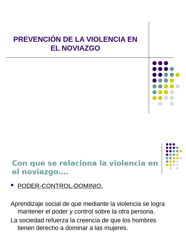 Prevención de la Violencia en el Noviazgo | PDF | Violencia | Violación