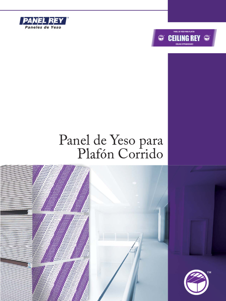 Panel de Yeso Ceiling Rey: Resistencia y Versatilidad | PDF | Yeso