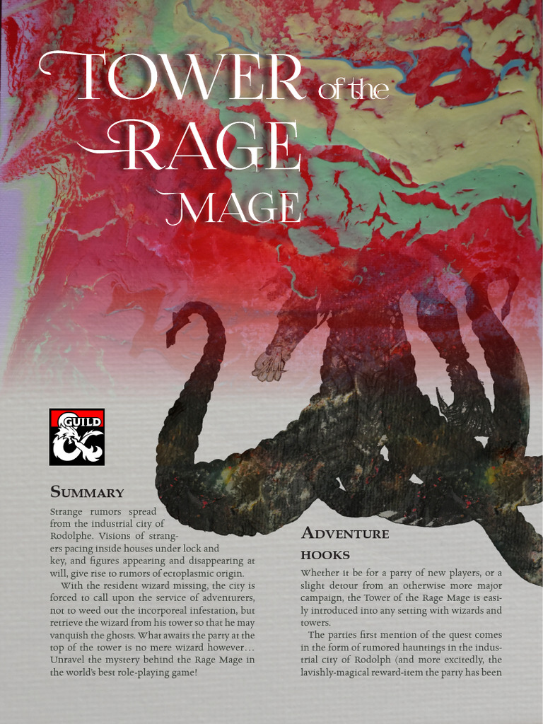 Retrieve the Rage Mage: A 3rd Level Adventure | PDF