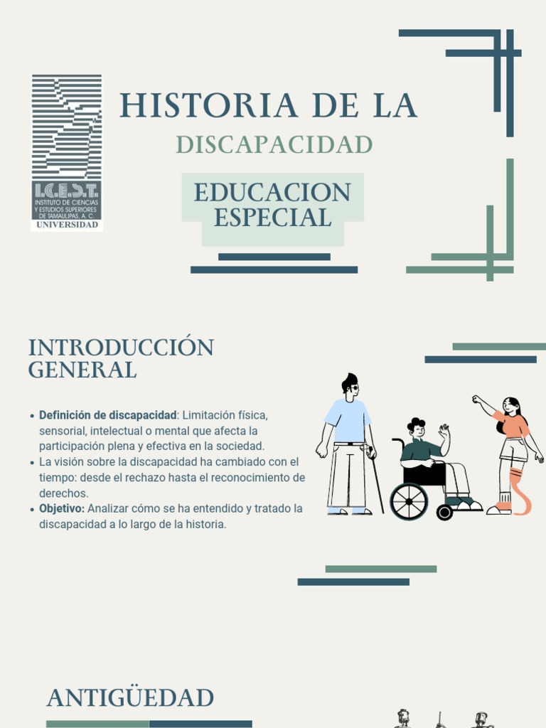 Evolución de la Discapacidad y Educación | PDF | Invalidez | Accesibilidad