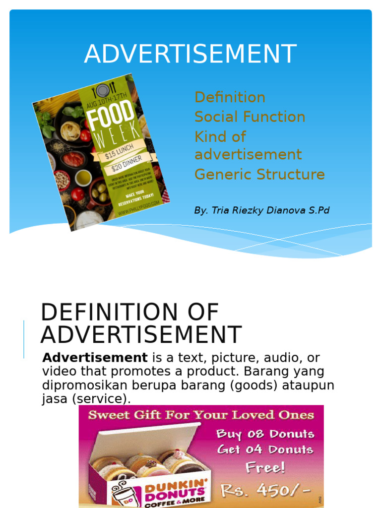 Advertisement | PDF