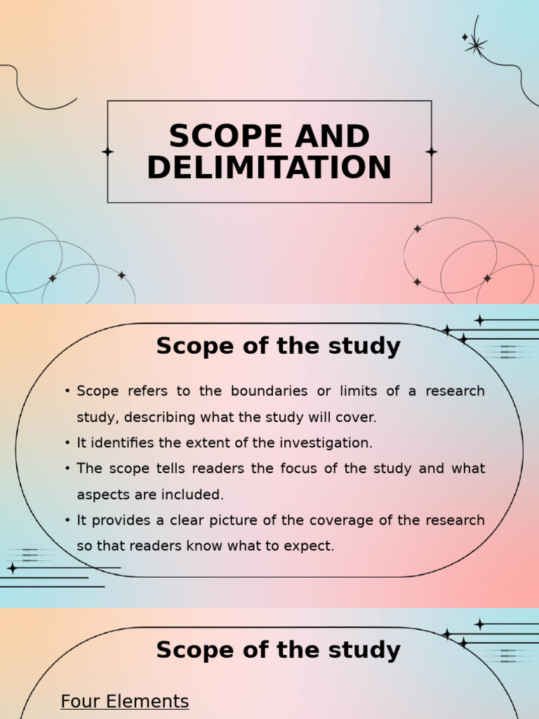 Scope and Significance of Research Study | PDF | Policy | Knowledge