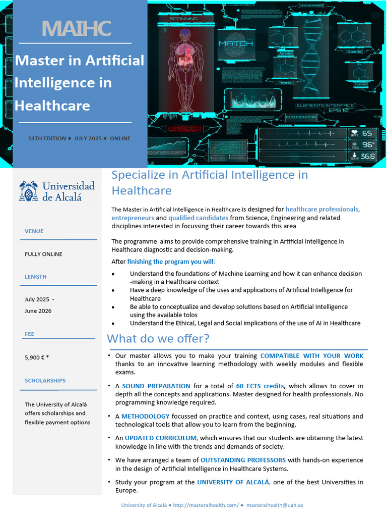 Master AI in Healthcare Program | PDF | Artificial Intelligence ...