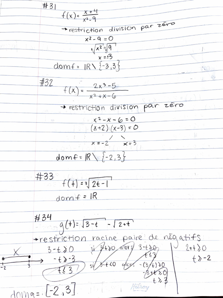 Domaine Math | PDF