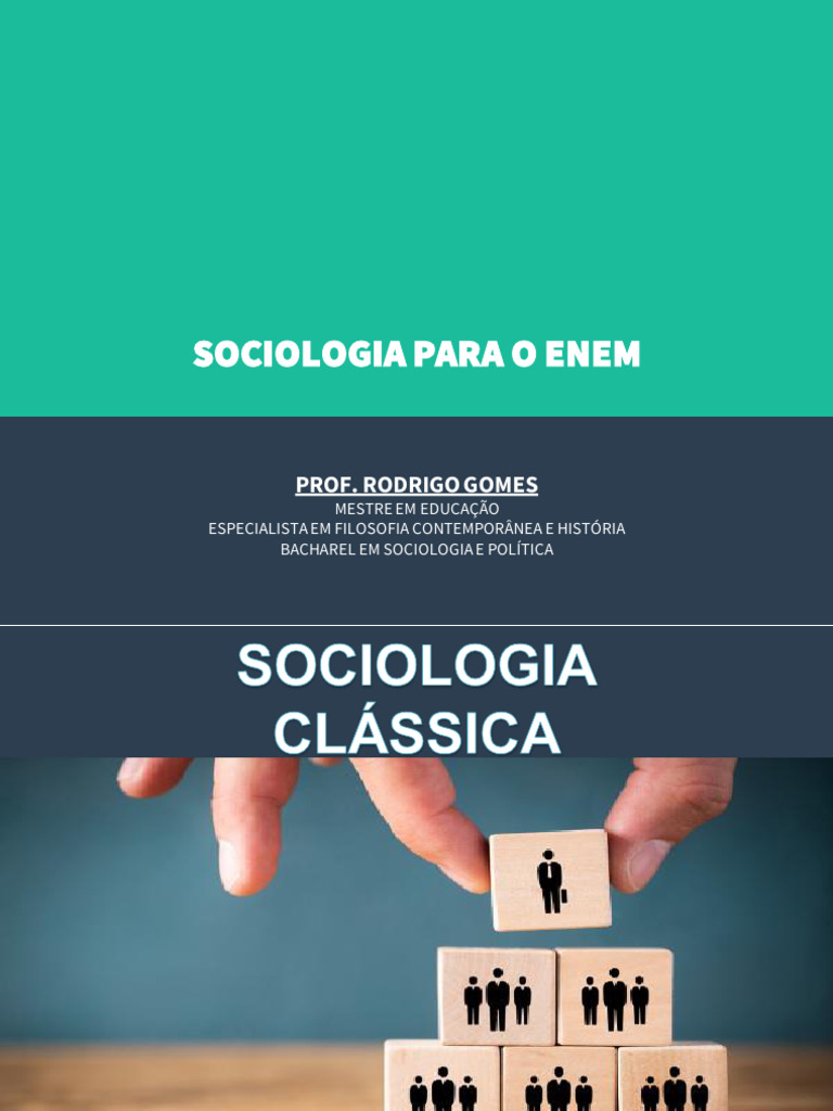 Sociologia para o ENEM: Conteúdos Essenciais | PDF