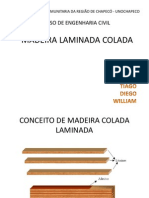 Madeira Laminada Colada