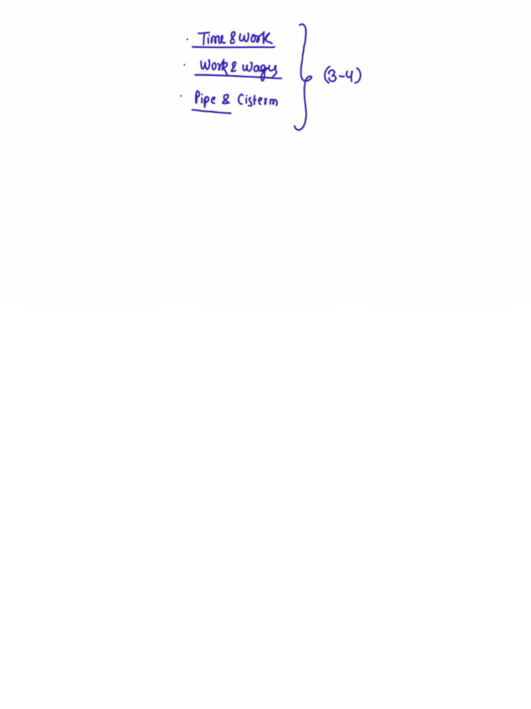 Time and Work | PDF