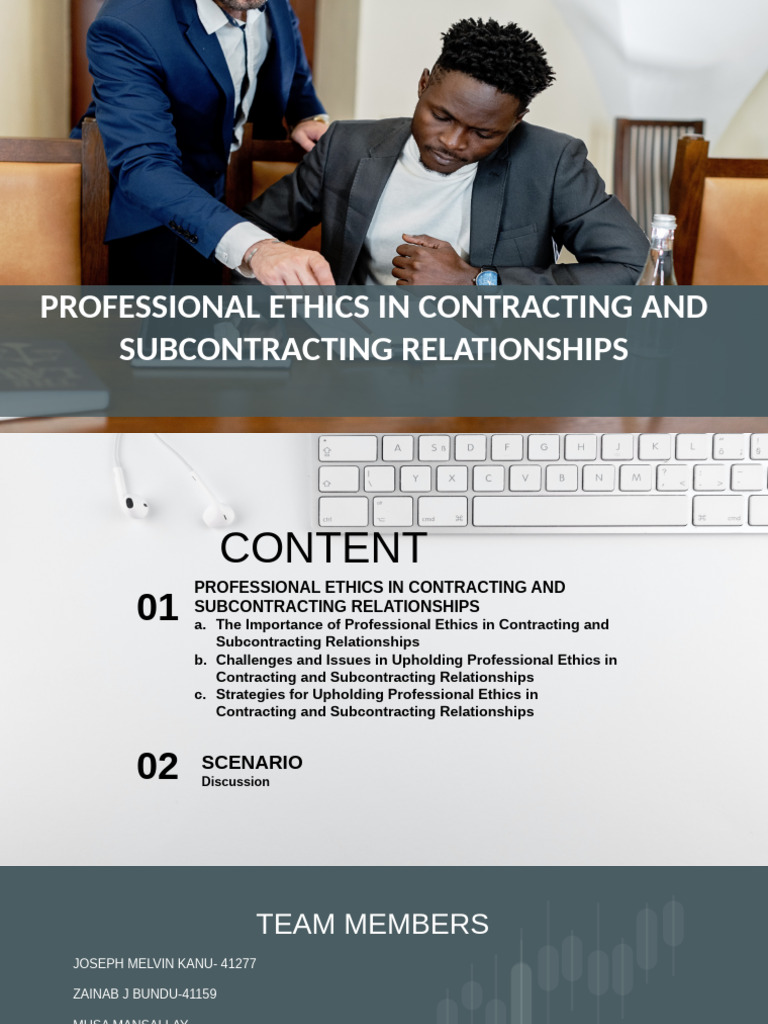 Ethics in Contracting and Subcontracting | PDF | Subcontractor | Integrity