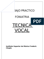 Tecnica Vocal