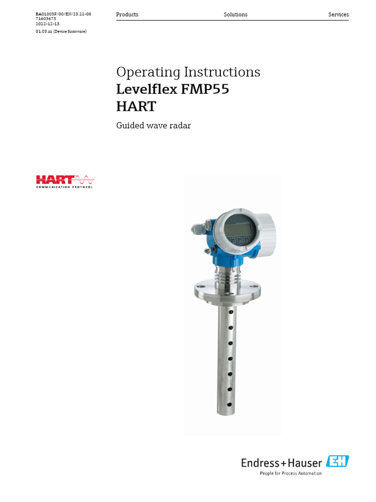 Levelflex FMP55 HART Operating Manual | PDF | Safety | Programmable ...
