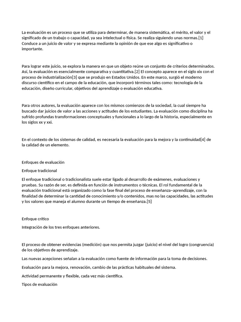 Tipos y enfoques de evaluación educativa | PDF | Evaluación | Aprendizaje