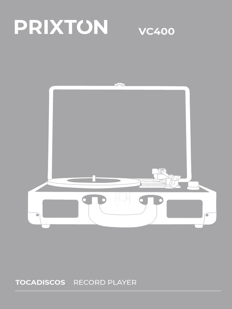 Instrucciones para Tocadiscos VC400 | PDF | Electrónica | Tecnología de ...