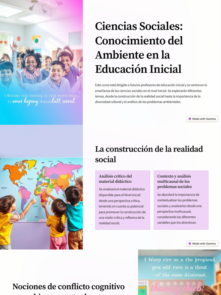 Enseñanza de Ciencias Sociales en Inicial | PDF | Educación de la ...