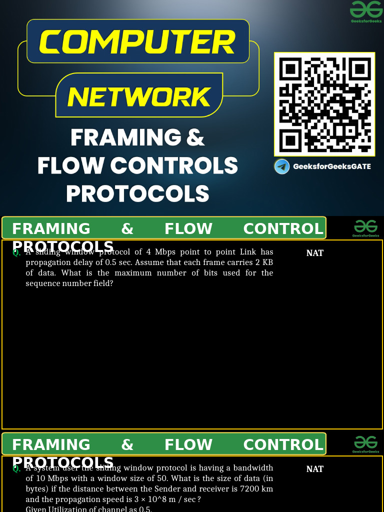 Framing & Flow Control Protocols Guide | PDF | Internet Protocols ...