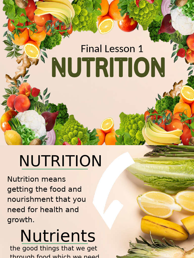 Essential Nutrients for Health | PDF | Human Body | Nutrition