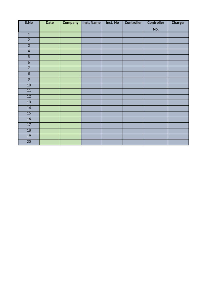Instrument Inventory File - Brijmohan | PDF